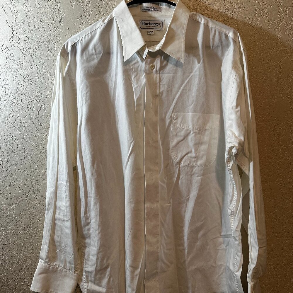 NWOT VINTAGE Burberrys of London Men's Long Sleeve Button Up Dress Shirt